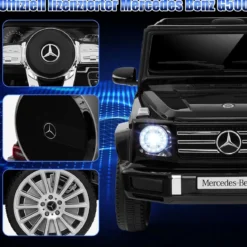 Elektroauto für Kinder Mercedes Benz G500 Kinderauto Elektro mit Fernsteuerung Schwarz