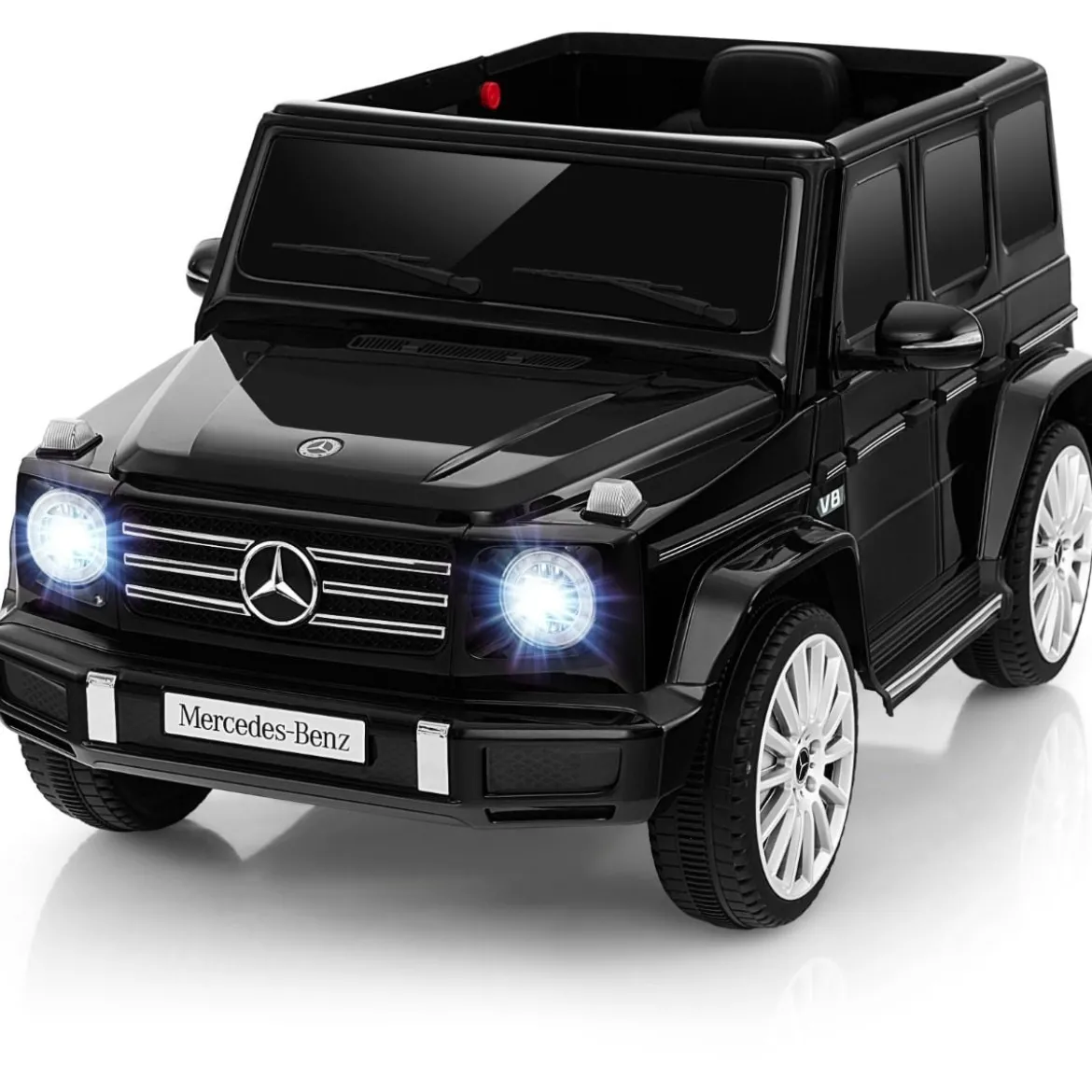 Elektroauto für Kinder Mercedes Benz G500 Kinderauto Elektro mit Fernsteuerung Schwarz