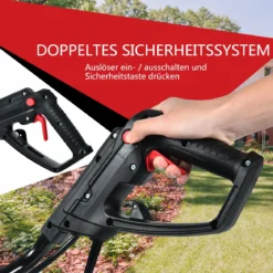 Elektro Bodenhacke mit 6 Hackmesser & 2-Punkt-Sicherheitsschalter 1500W Gartenfräse Rot
