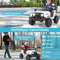 Elektrofahrzeug mit Fernsteuerung & Geländerädern & LED-Leuchten Truck