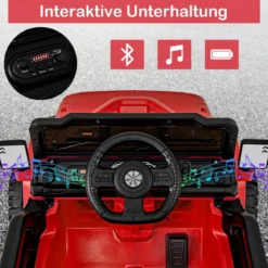 Elektrofahrzeug mit Fernsteuerung & Geländerädern & LED-Leuchten Truck