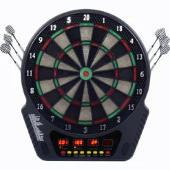 Elektronische Dartscheibe LCD Dartboard Dartspiel Dartpfeil Dart Board +6 Pfeile