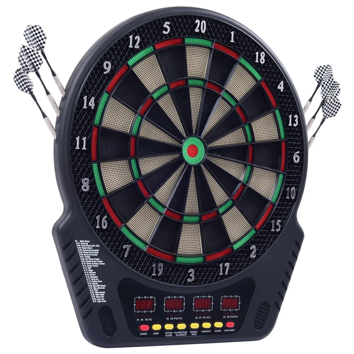 Elektronische Dartscheibe LCD Dartboard Dartspiel Dartpfeil Dart Board +6 Pfeile