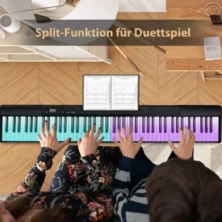 Elektronisches Keyboard 88 Tastatur Elektroklavier Digitale Keyboard Musikinstrument Set
