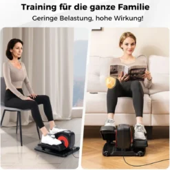 Ellipsentrainer Unter den Schreibtisch mit Anzeigemonitor & Fernbedienung Elektrischer Pedaltrainer
