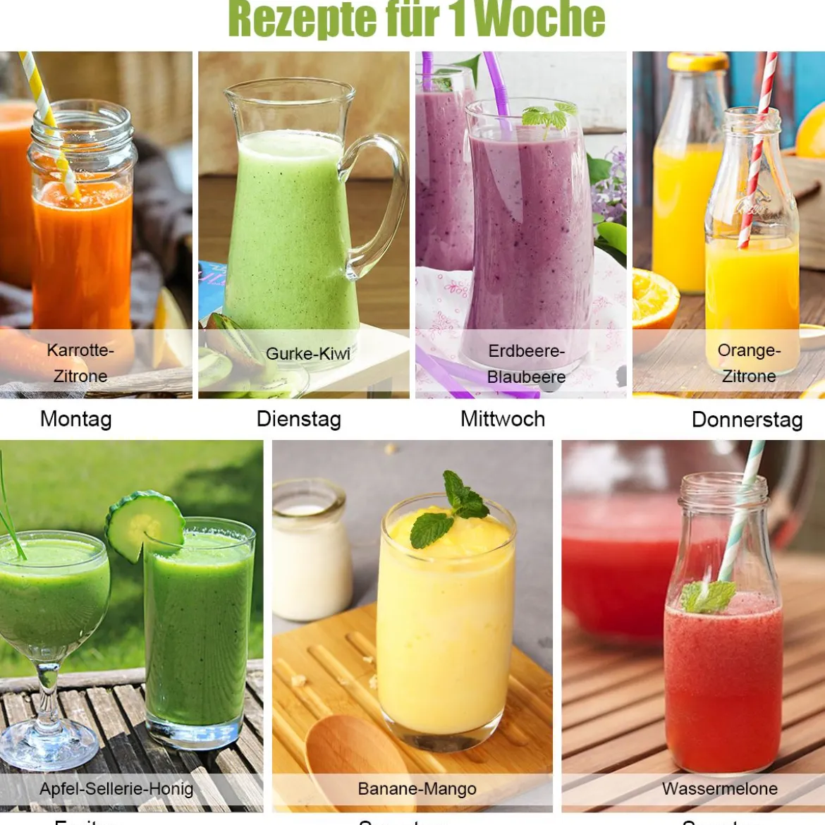 Entsafter Saftpresse für Gemüse und Obst 150W Slow Juicer mit Umkehrfunktion Rot