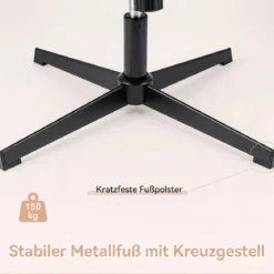 Ergonomischer Bürostuhl Höhenverstellbar Schreibtischstuhl mit Rückenlehne Blastbar bis 150 kg