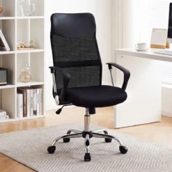 Ergonomischer Bürostuhl mit Wippfunktion Höhenverstellbarer Schreibtischstuhl Gaming Stuhl