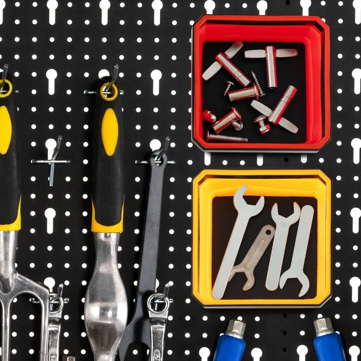 4er Magnetschale Magnetische Werkzeugschale 11,5x11,5 cm Werkzeugablage für Aufbewahrung
