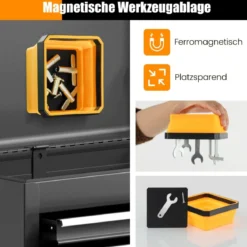 4er Magnetschale Magnetische Werkzeugschale 11,5x11,5 cm Werkzeugablage für Aufbewahrung