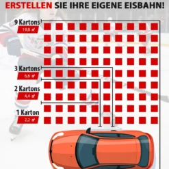 10er-Pack Trockenland Synthetische Eisfliesen zum Training Hockey-Bodenmatte 465 x 465 cm