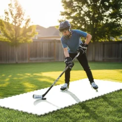10er-Pack Trockenland Synthetische Eisfliesen zum Training Hockey-Bodenmatte 465 x 465 cm