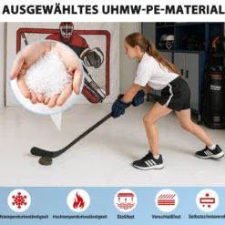 10er-Pack Trockenland Synthetische Eisfliesen zum Training Hockey-Bodenmatte 465 x 465 cm