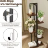 3er Pflanzenständer Set 4+5+6 Etagen Blumenständer aus Holz & Metall Blumenregal