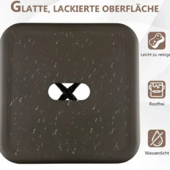 4er Set Barhocker mit Fußstütze Sitzhöhe 76cm bis 150kg Belastbar Stapelbare Tresenhocker Gun
