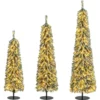 3er Set Bleistift Weihnachtsbaum Künstlich 120+150+180 cm Christbaum für Zuhause Büro