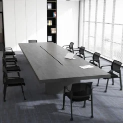 2er Set Bürostühle bis 150kg belastbar mit Rollen & Armlehnen Stapelbare Besucherstühle Konferenzstühle Schwarz