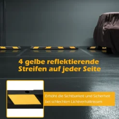2er Set 183 cm Gummi Radstopper Parkplatzbegrenzung bis 4000 kg Parkbegrenzung Einparkhilfe