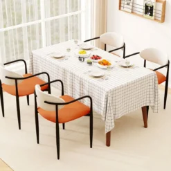 2er Set Esszimmerstühle mit Gepolstertem Sitz & Rückenlehne Polsterstuhl Küchenstühle