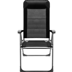 2er-Set Esszimmerstühle tragbare Campingstühle mit verstellbarer Rückenlehne Klappsessel Schwarz