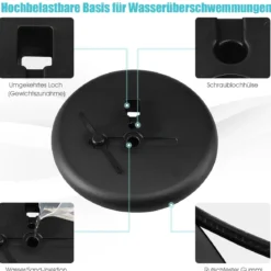 2er Set Höhenverstellbarer A3 Infoständer Drehbarer Plakatständer Kundenstopper Silber