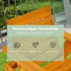 2er Set Kinder Sonnenliege mit Sonnenschirm Kinderliege Holz 92 x 49 x 106 cm Gelb + Weiß