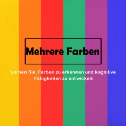 6er Set Kinder Stuhlkissen mit Griff & Reißverschluss Sitzkissen Sitzerhöhung Hauptkissen Bunt/Blau