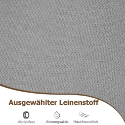 4er-Set moderne Esszimmerstühle armloser Küchenstuhl mit geneigter hoher Rückenlehne Grau