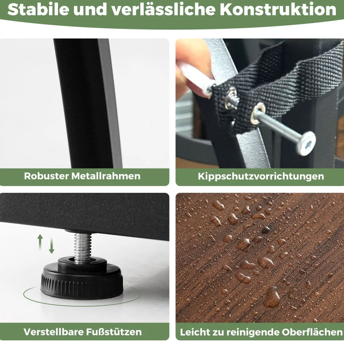 2er Set Pflanzenständer mit Wachstumslichtern 8-Stöckiges Pflanzenregal Blumentreppe