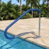 2er Set Pool Handlauf mit Griffabdeckung 304 Edelstahl Einstiegshilfe 250 kg Tragfähigkeit Schwimmbad Haltegriff