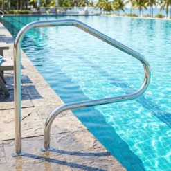 2er Set Pool-Handlauf 130 x 94 cm Pool Haltegriff aus Edelstahl Sicherheitsgriff für Schwimmbad bis 180 kg Belastbar