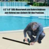 2er Set Poolzaun Kinderschutzzaun Schutzzaun Poolschutzaun Teichzaun 366 x 122 cm