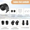 2er Set Schwimmbeckenheizung 600 x 75 cm Solarkollektorplatten für 25800 L Unterirdische und Oberirdische Pools