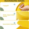 8er Set stapelbare Hocker 46 cm hohe verschachtelbare Kunststoffhocker tragbare Rückenfreie Stühle Bunt