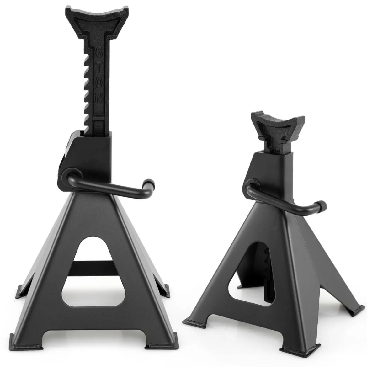 2er Set 6 Tonnen Tragkraft Wagenheber Ständer mit verstellbarer Höhe von 36 - 58,5 cm