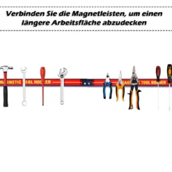 3er Wand Magnetleiste Set Magnet Werkzeughalter Magnetleisten mit Montagematerial