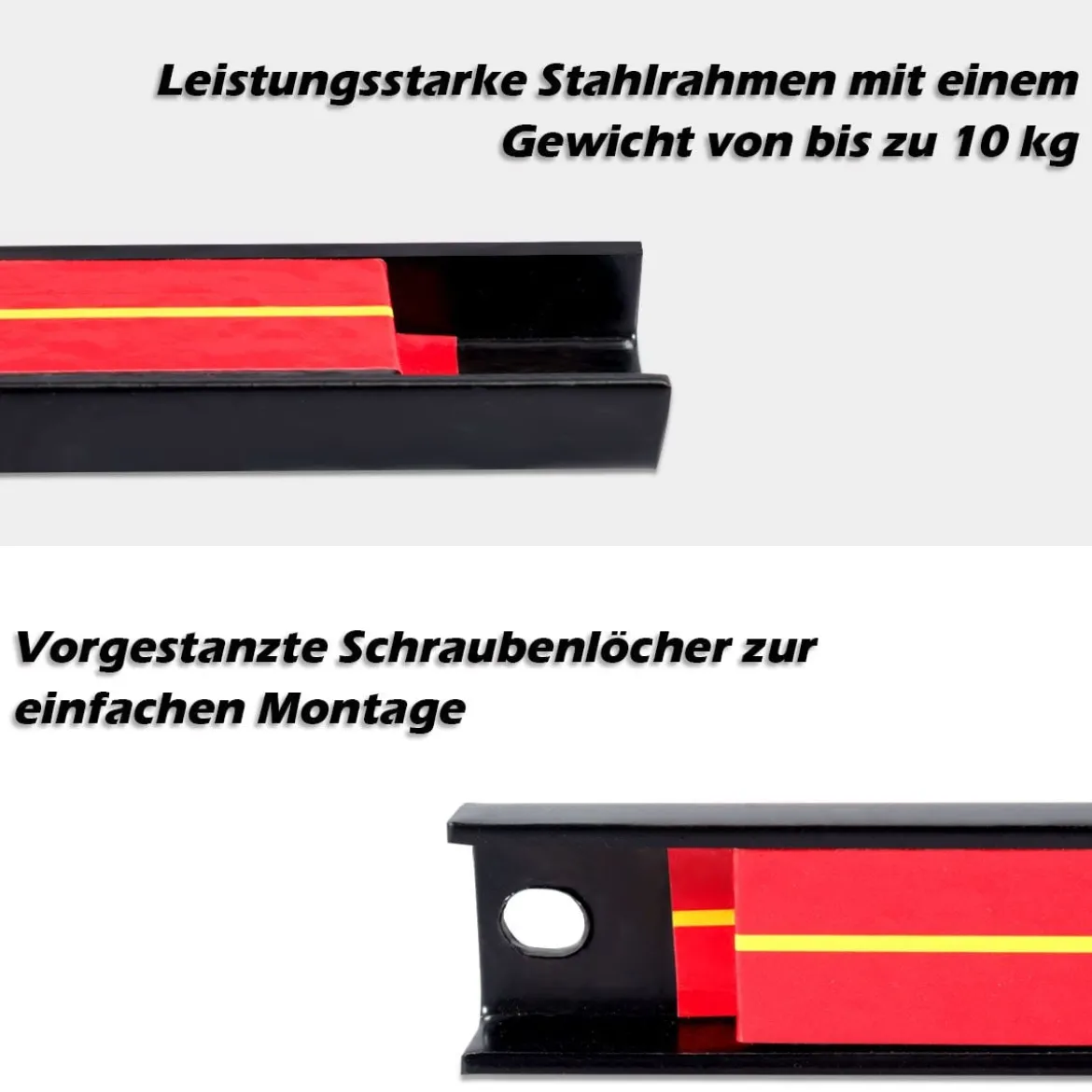 3er Wand Magnetleiste Set Magnet Werkzeughalter Magnetleisten mit Montagematerial