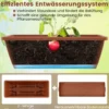 5 Etagen Vertikales Hochbeet mit Rollen Blumenbeet mit Pflanzkästen Blumenkasten