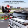 Fahrradträger Heckfahrradträger aus Kohlenstoffstahl für 3 Fahrräder Faltbar 68 x 50 x 61 cm