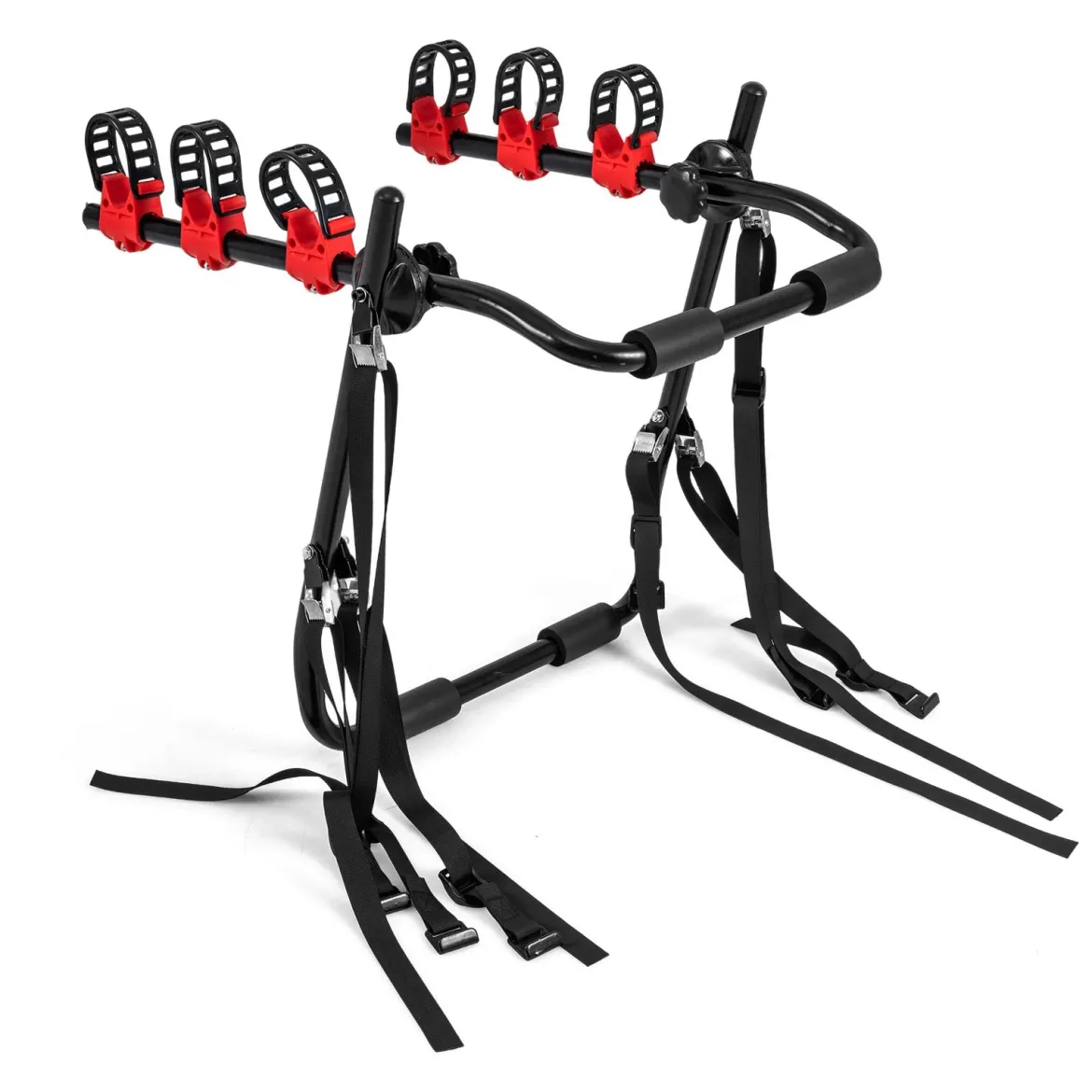 Fahrradträger Heckfahrradträger aus Kohlenstoffstahl für 3 Fahrräder Faltbar 68 x 50 x 61 cm