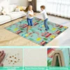 Faltbare Baby Krabblematte aus XPE Material Doppelseitige Spielmatte Babymatte Spielteppich