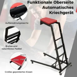 Faltbare Hebebühne mit 114,5-168 cm Einstellbarer Höhe & 3-Gang-Winkel Automobilmotor Hebebühne