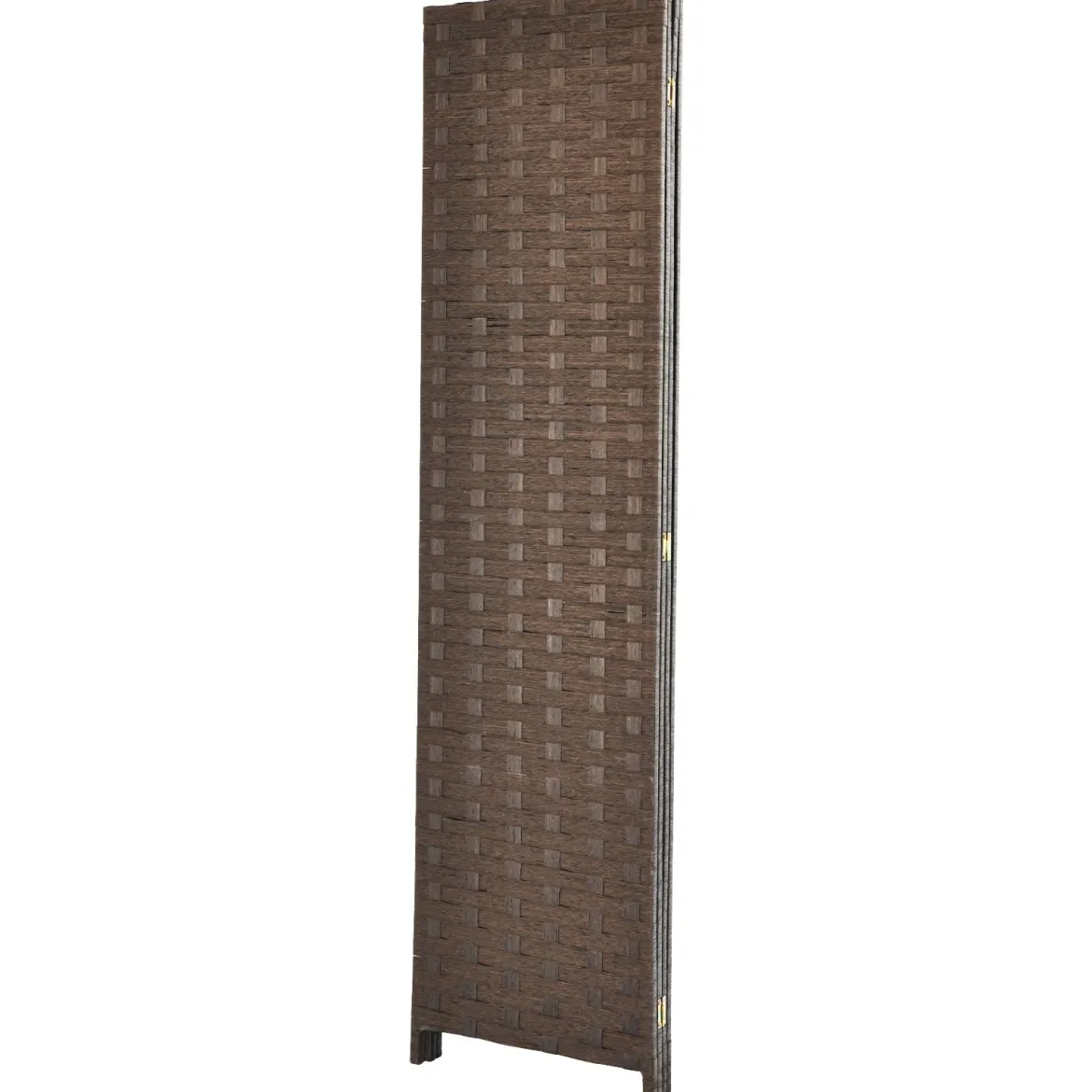 faltbarer Raumteiler Sichtschutz Raumtrenner Papier-Raumteiler 180 x 181 cm Braun