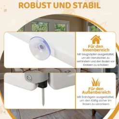 Faltbarer Welpenlaufstall mit 6 Paneelen & Abschließbarer Tür Welpenauslauf Hundelaufstall