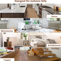 Faltbares Haustiertor aus Holz freistehende 3-Paneele-Barriere mit gewölbter Oberseite für Hunde Katzen braun