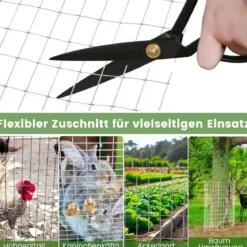 Feinmaschiger Drahtgitter mit 50 x 25 mm Maschenloch Verzinkt Drahtzaun Wühlmausgitter