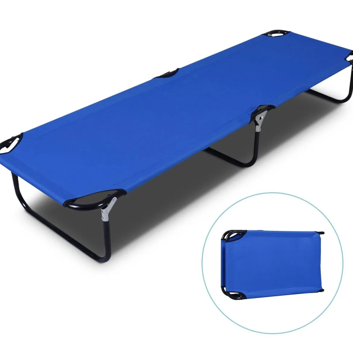 Feldbett Campingbett Klappbett Liege Bett Campingliege bis 150 kg belastbar 189x56x30cm