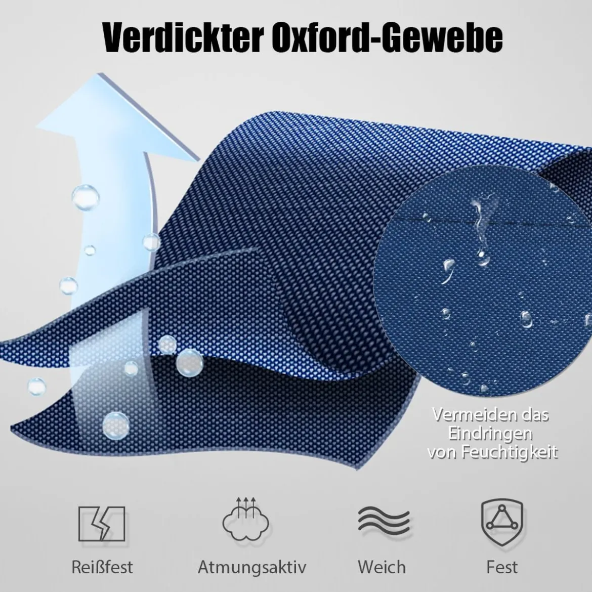 Feldbett Campingbett Metallrahmen Faltbar Klappbett Belastbar bis 135 kg 190 x 67 x 42 cm Blau