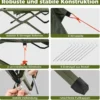 Feldbett mit Zelt für 2 Personen Campingbett mit Regenschutz & 2 Netztüren & Rolltasche