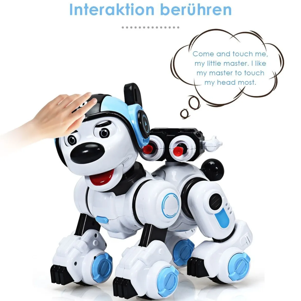 Ferngesteuert Hund Roboter Intelligent Roboterhund Hundespielzeug mit Musikfunktion